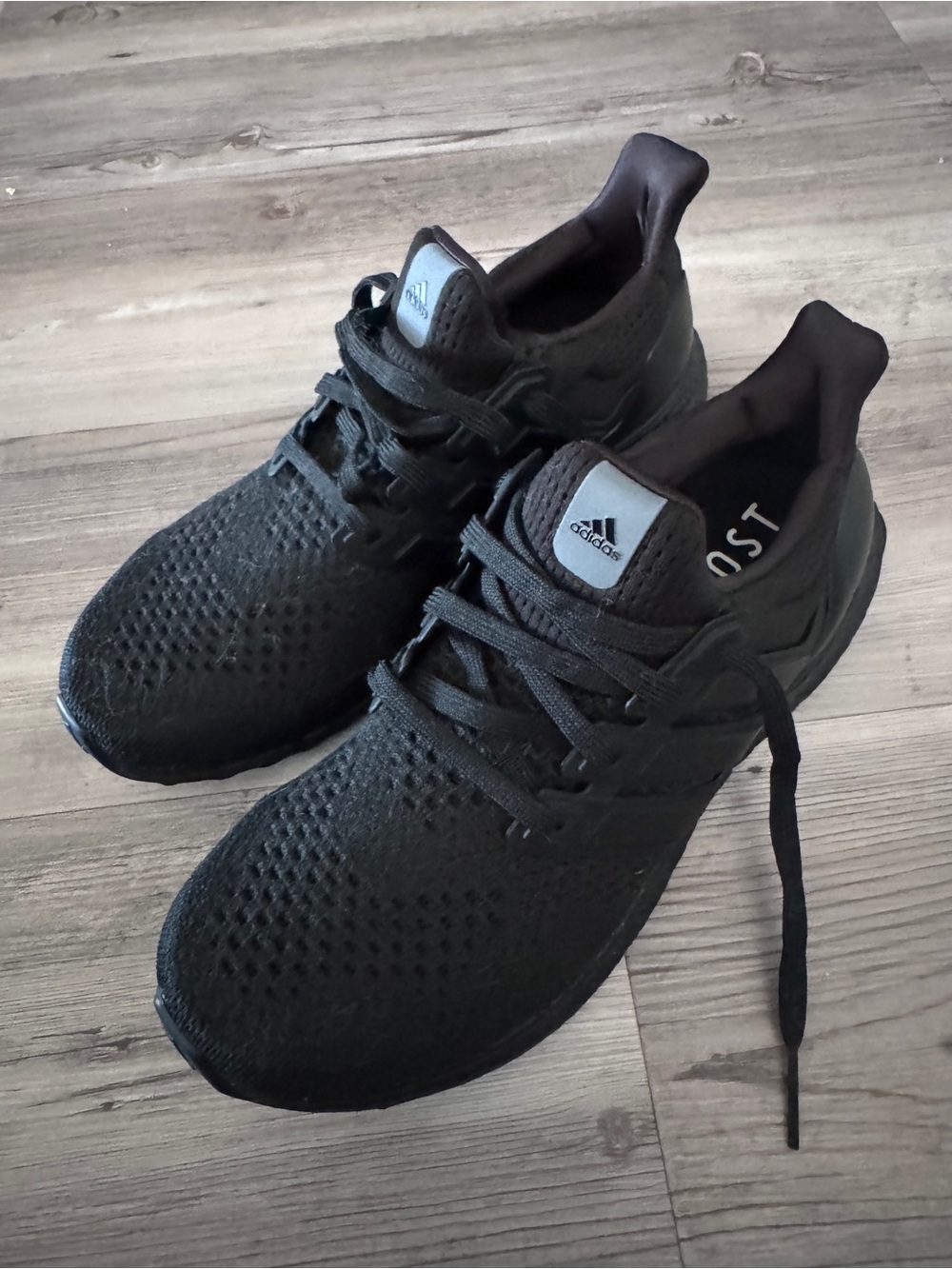 adidas Women’s Black Knit Running Sneakers